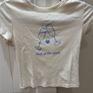 Riffraff Wife of the Party Bridal Baby tee